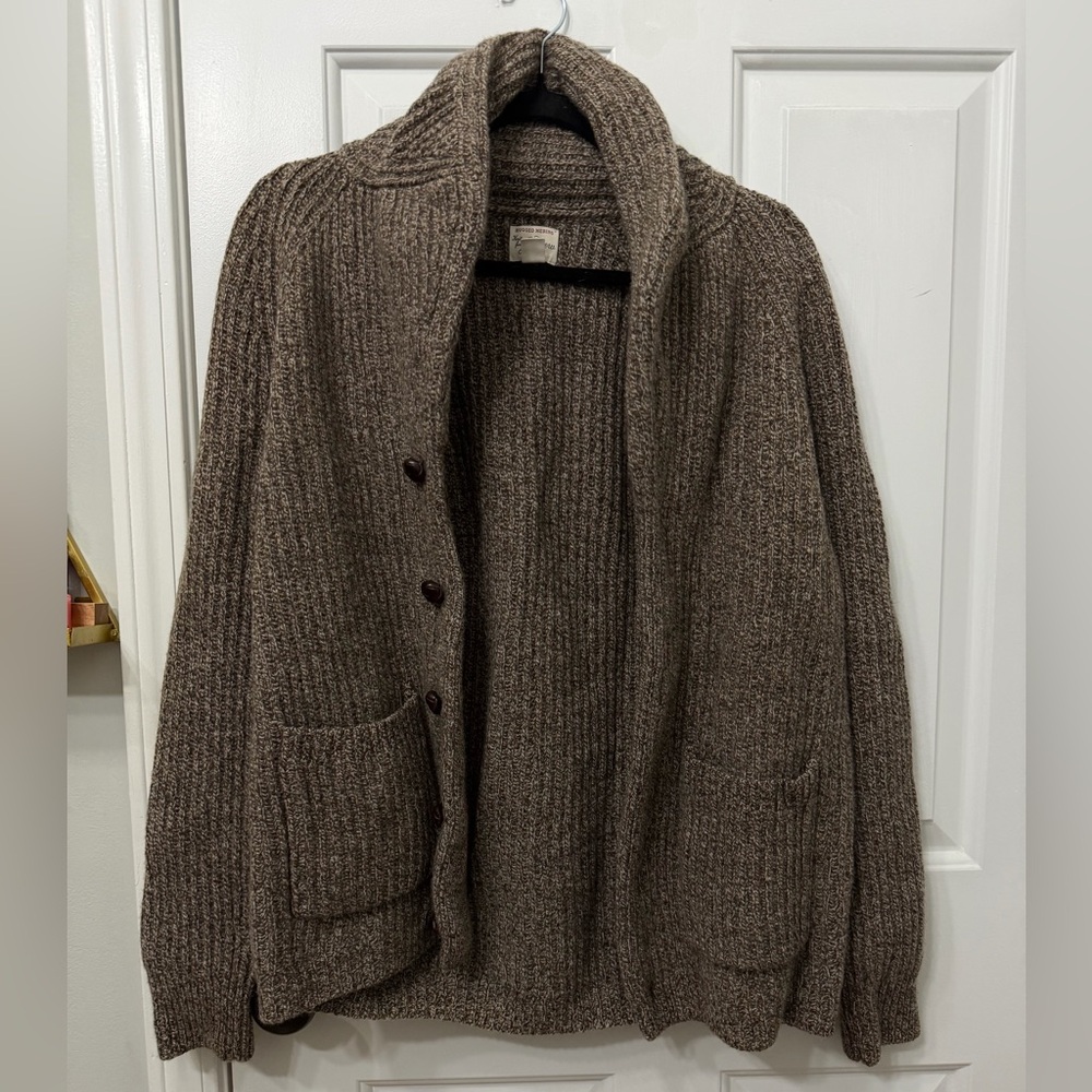 J. Crew Men's Brown Cardigan Sweater